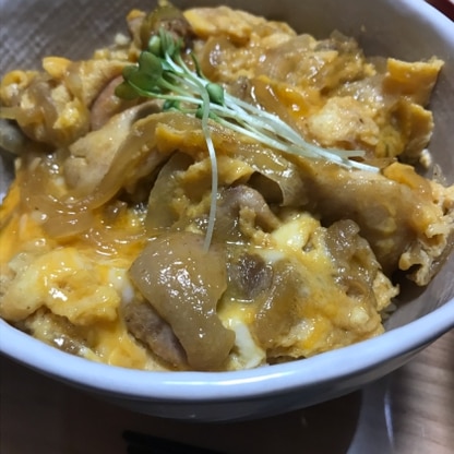 今まで作った親子丼の中で1番美味しく出来ました！